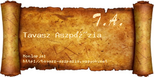 Tavasz Aszpázia névjegykártya